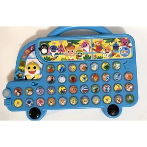 Educational Baby Shark ABC Alphabet Bus Sound Pad  Play Toys Tested Works!